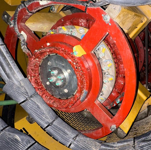 Rebobinado de máquina rotativa